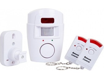 73% off Everyday Home Wireless Motion Sensor Alarm w/ Remotes