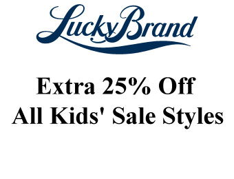 Extra 25% off All Kids' Sale Styles at Lucky Brand