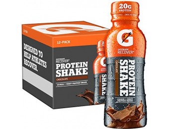 64% off Gatorade Recover Protein Shake, Chocolate, 12 Count