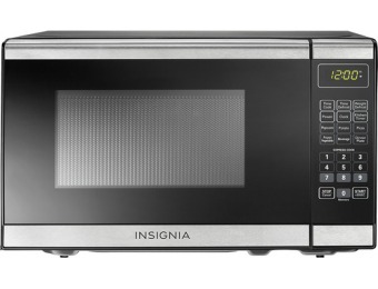 50% off Insignia NS-7CM6-SS Compact Microwave - Stainless Steel