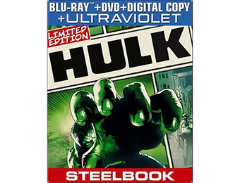 40% off The Hulk (Blu-ray + DVD + Digital Copy) Steelbook