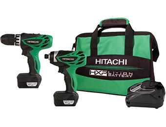 $86 off Hitachi KC10DFL 12V 2-Tool Li-Ion Combo Kit & Carrying Bag