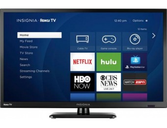$50 off Insignia 24" LED 720p Smart HDTV Roku TV