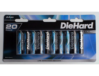 58% off DieHard 20 Pack AA Size Alkaline Batteries