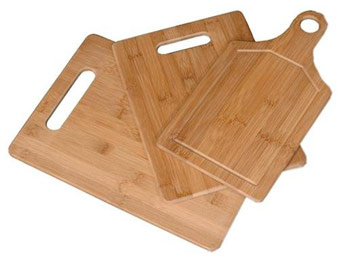 43% off Eco Friendly Classic 3-Piece Bamboo Cutting Board Set
