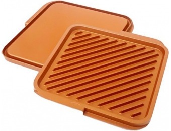 32% off Gotham Steel Nonstick Copper Double Grill and Griddle