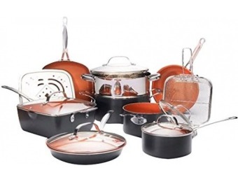 $40 off Gotham Steel Ultimate 15 Piece All in One Chef's Kitchen Set