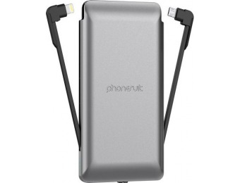 50% off PhoneSuit JOURNEY 5,000 mAh Lightning/Micro USB Charger