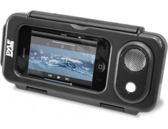 91% off Pyle PWPS63BK Surf Sound Waterproof Portable Speaker Case