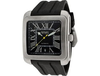$615 off Rotary Men's Editions Automatic Black Rubber Watch