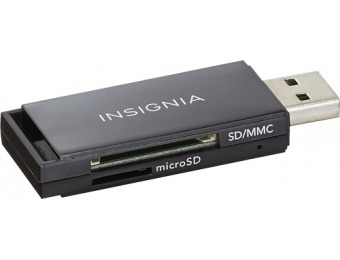 33% off Insignia USB SD/MMC Memory Card Reader