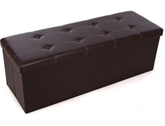 $72 off Folding Storage Ottoman Bench, Multiple Color Choices