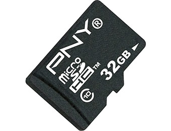 75% off PNY 32GB High Speed microSDHC Class 10 Memory Card