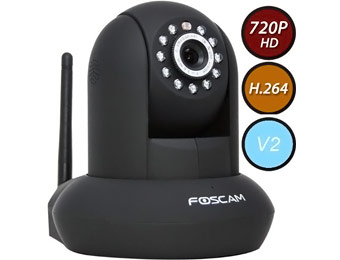 $83 off Foscam FI9821W V2 720p H.264 Wireless IP Camera (2 Colors)