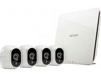 $370 off NetGear Arlo 4 Wire-Free HD Camera Security System Refurb