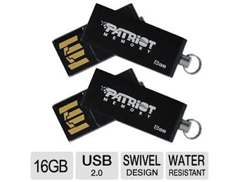 $11 off Patriot 8GB USB 2.0 Flash Drive 2 Pack Bundle