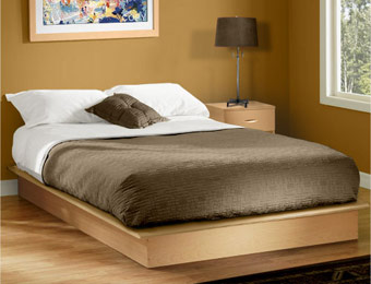 $61 off South Shore Basics Queen Platform Bed with Molding
