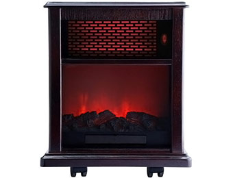 57% off American Comfort Infrared Portable Fireplace Heater Espresso
