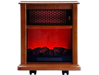 57% off American Comfort Infrared Portable Fireplace Heater Tuscan