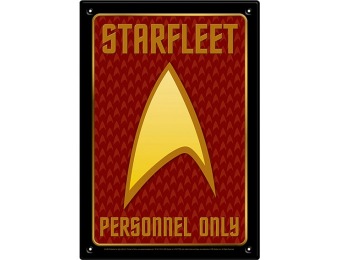 33% off Star Trek Personnel Tin Sign