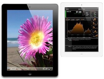 $100 off Apple iPad Retina display with WiFi 16GB (Black or White)