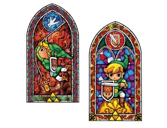 43% off Legend of Zelda Stained Glass Wall Decal
