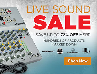 Live Sound Sale - Save up to 72% off MSRP on hot music gear!