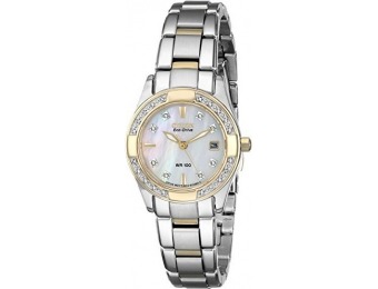 $345 off Citizen Eco-Drive Women's Regent Diamond-Accented Watch