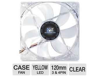 Free Kingwin CFY-012LB Advanced Series 120mm Yellow LED Case Fan