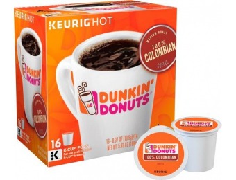 33% off Dunkin' Donuts Colombian K-Cups (16-Pack)