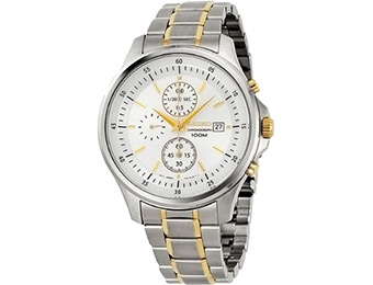 62% off Seiko SNDE23 Chronograph Two-Tone Stainless Steel Watch