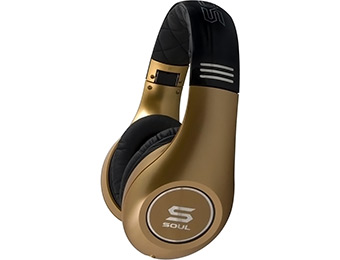 57% off SOUL by Ludacris SL300GG Noise Canceling Headphones (Gold)