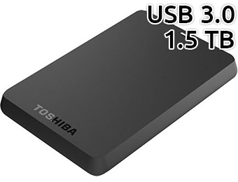 $30 off Toshiba Canvio 1.50 TB USB 3.0 External Hard Drive