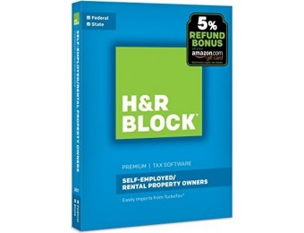 54% off H&R Block Tax Software Premium 2017 + Refund Bonus