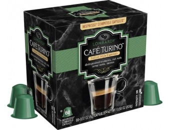 50% off Café Turino Lombardy Espresso Capsules (60-Pack)