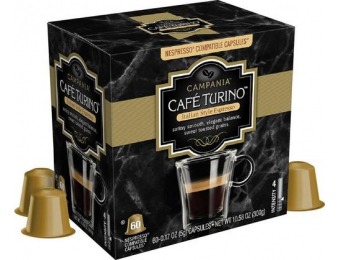 50% off Café Turino Campania Espresso Capsules (60-Pack)