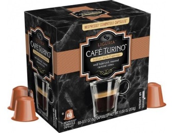 50% off Café Turino Liguria Espresso Capsules (60-Pack)