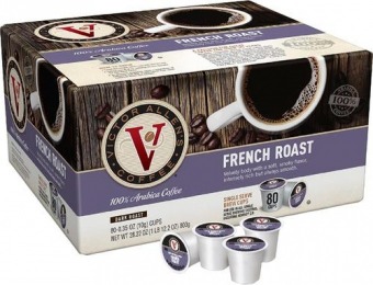 43% off Victor Allen French Roast K-Cups (80-Pack)