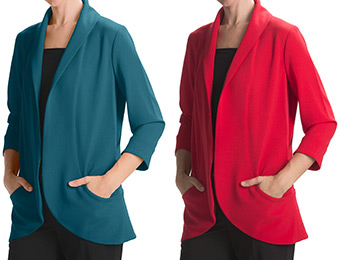 74% off Anthracite Women's Shawl Collar Cocoon Jacket (4 colors)