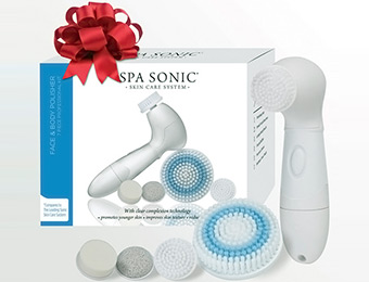 $45 off Spa Sonic Skin Care System Face & Body Polisher, 7pc Pro Kit