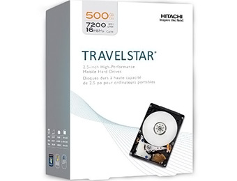 38% off HGST Travelstar 500GB 7200 RPM 2.5" Laptop Hard Drive
