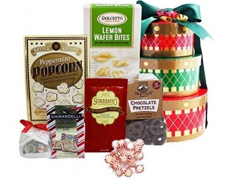 30% off Holiday Drums Gourmet Christmas Snacks Gift Tower