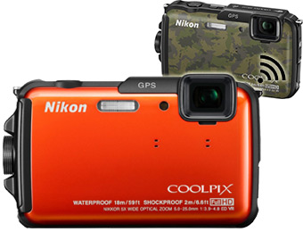 48% off Nikon Coolpix AW110 Waterproof GPS Digital Camera