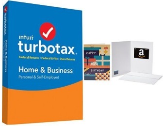 $10 GC + $15 off TurboTax Home & Business 2017 Tax Software