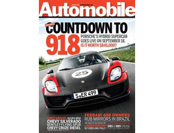 $55 off Automobile Magazine Subscription, $4.99 / 12 Issues