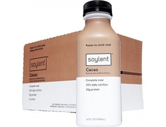 35% off Soylent Meal Replacement Drink, Cacao, Pack of 12