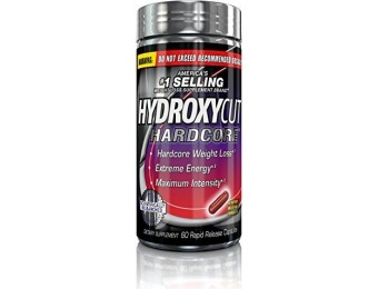 62% off Hydroxycut Hardcore Weight Loss and Energy Supplement