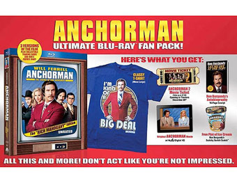 $10 off Anchorman Ultimate Blu-ray Fan Pack