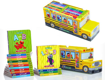 $44 off Sesame Street Bus of Books Bundle, Alphabet & Numbers