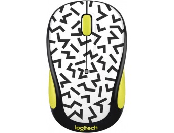50% off Logitech Wireless Optical Mouse - Yellow zigzag